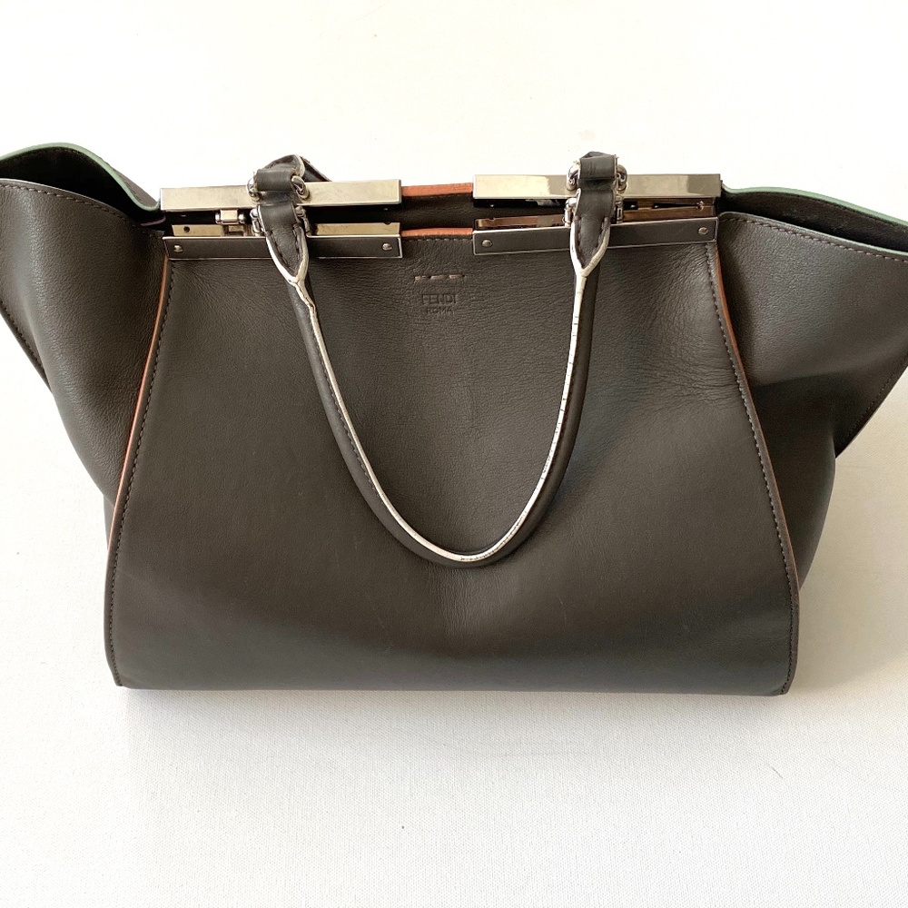Fendi Tote 3jours Bag In Myrtle Color Leather